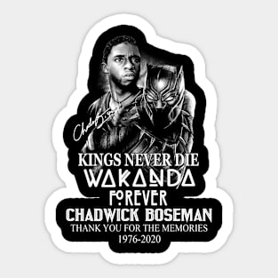 Kings Never Die Rip Chadwick Boseman - Wakanda Forever Sticker